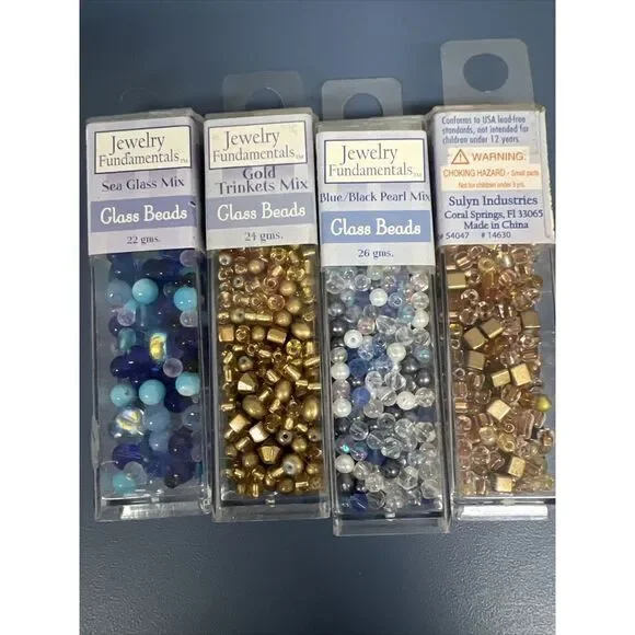 Lot of 13 Tubes/containers Fashion Czech Glass Beads Jewelry Fundamentals Stone - Picture 5 of 5